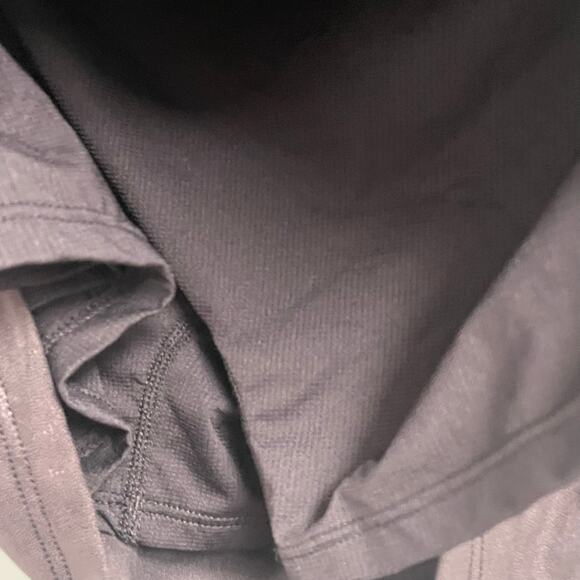 Halara Ruched Skirt Shine Size Large NEW Black Attached Shorts Athleisure Comfy - Picture 3 of 5